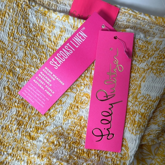 Lilly Pulitzer Yellow and White Floral Dress You Drive me Daisy NWT - Picture 5 of 8